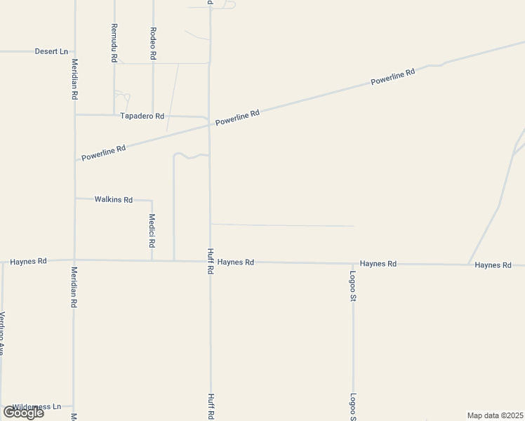 map of restaurants, bars, coffee shops, grocery stores, and more near Huff Road in Lucerne Valley