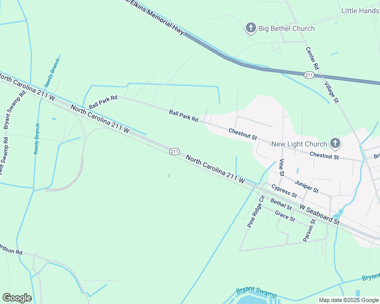 map of restaurants, bars, coffee shops, grocery stores, and more near 10208 North Carolina 211 West in Bladenboro