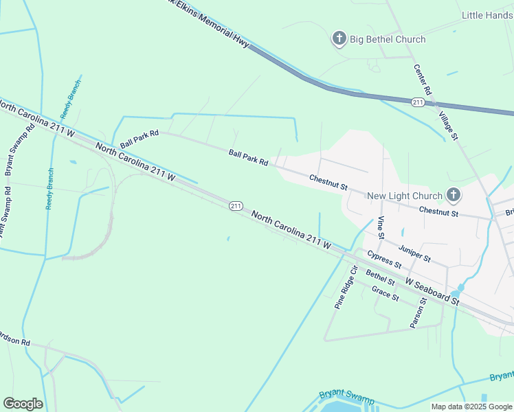 map of restaurants, bars, coffee shops, grocery stores, and more near 10208 North Carolina 211 West in Bladenboro