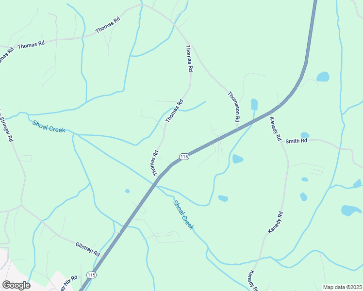 map of restaurants, bars, coffee shops, grocery stores, and more near 4872 Highway 115 West in Cleveland