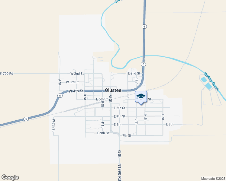 map of restaurants, bars, coffee shops, grocery stores, and more near in Olustee