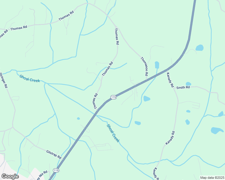 map of restaurants, bars, coffee shops, grocery stores, and more near 4872 Highway 115 West in Cleveland
