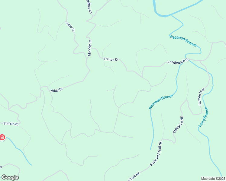 map of restaurants, bars, coffee shops, grocery stores, and more near 983 Raccoon Ridge Northeast in Ranger