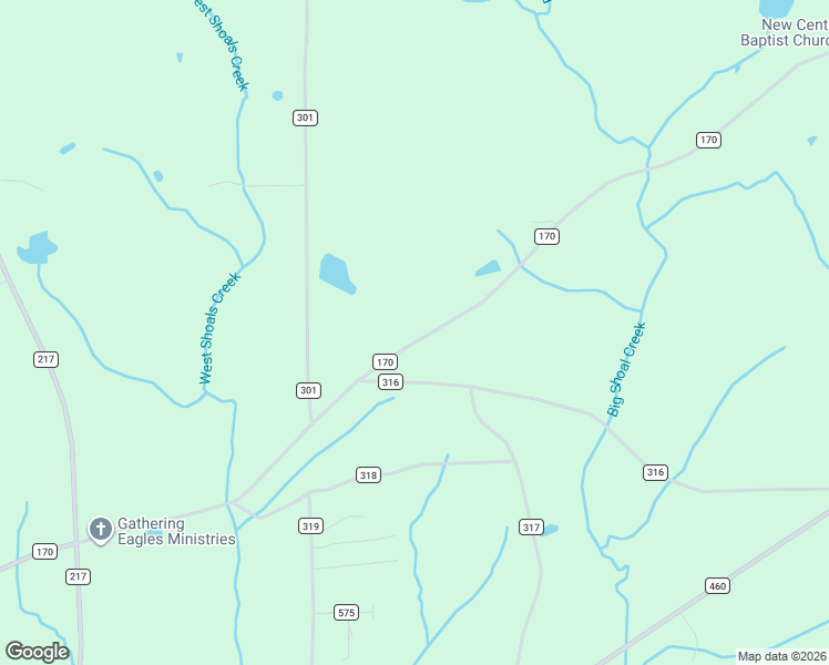 map of restaurants, bars, coffee shops, grocery stores, and more near 6597 County Road 170 in Trinity