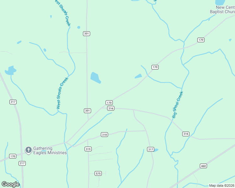 map of restaurants, bars, coffee shops, grocery stores, and more near 6597 County Road 170 in Trinity