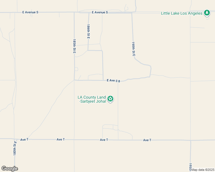 map of restaurants, bars, coffee shops, grocery stores, and more near 187th Street East in Palmdale