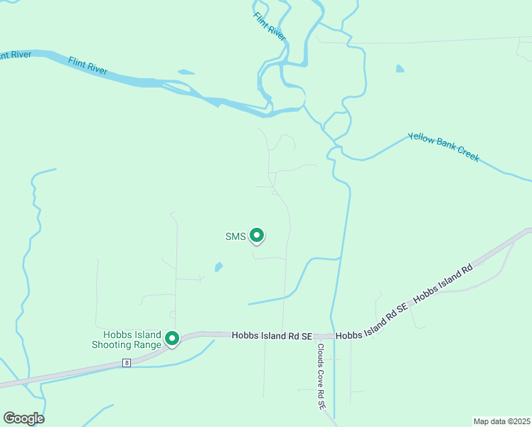 map of restaurants, bars, coffee shops, grocery stores, and more near 270 Beshears Drive Southeast in Huntsville