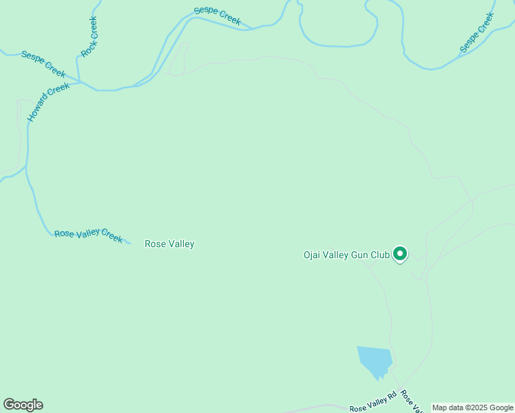 map of restaurants, bars, coffee shops, grocery stores, and more near 7205 Rose Valley Road in Ojai