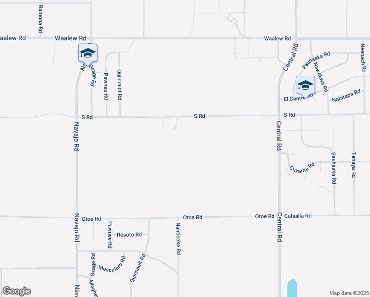 map of restaurants, bars, coffee shops, grocery stores, and more near South Road in Apple Valley