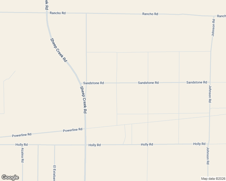 map of restaurants, bars, coffee shops, grocery stores, and more near Sandstone Road in San Bernardino County