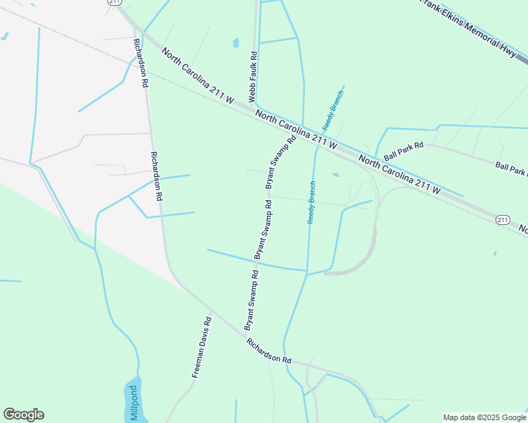 map of restaurants, bars, coffee shops, grocery stores, and more near 318 Bryant Swamp Road in Bladenboro