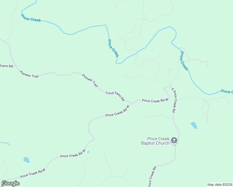 map of restaurants, bars, coffee shops, grocery stores, and more near 140 Trout Farm Road in Talking Rock