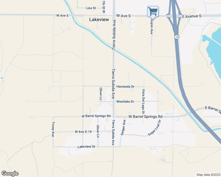 map of restaurants, bars, coffee shops, grocery stores, and more near 36755 Tierra Subida Avenue in Palmdale