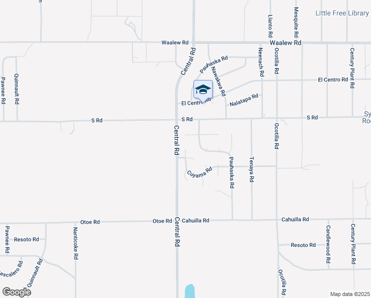 map of restaurants, bars, coffee shops, grocery stores, and more near 16395 Cuyama Way in Apple Valley