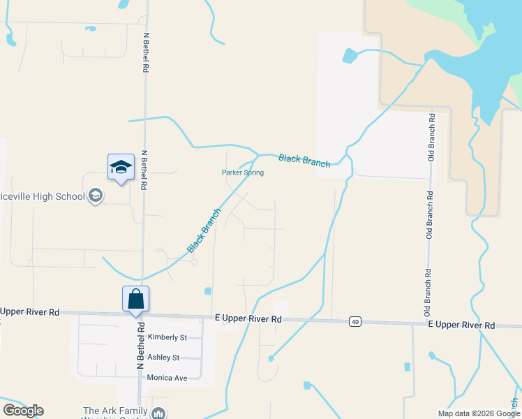 map of restaurants, bars, coffee shops, grocery stores, and more near North Park in Decatur