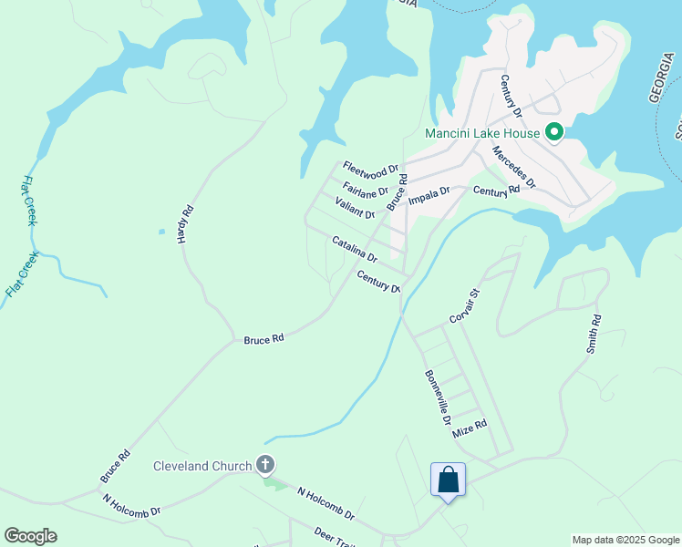 map of restaurants, bars, coffee shops, grocery stores, and more near 1723 Bruce Road in Martin