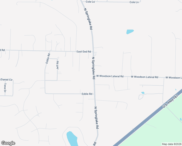 map of restaurants, bars, coffee shops, grocery stores, and more near 21911 North Springlake Road in Hensley