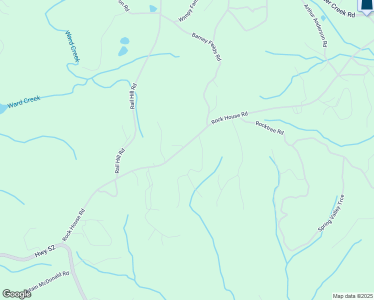 map of restaurants, bars, coffee shops, grocery stores, and more near 810 Rock House Road in Dahlonega