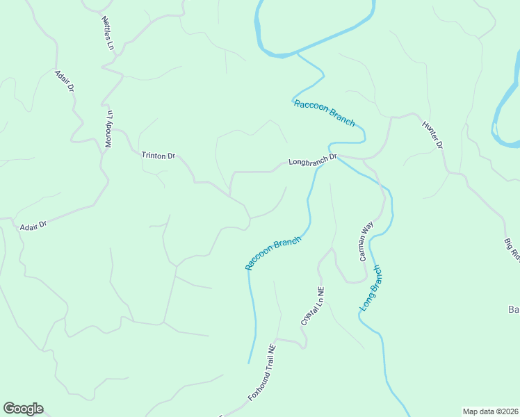 map of restaurants, bars, coffee shops, grocery stores, and more near 962 Raccoon Ridge Northeast in Ranger
