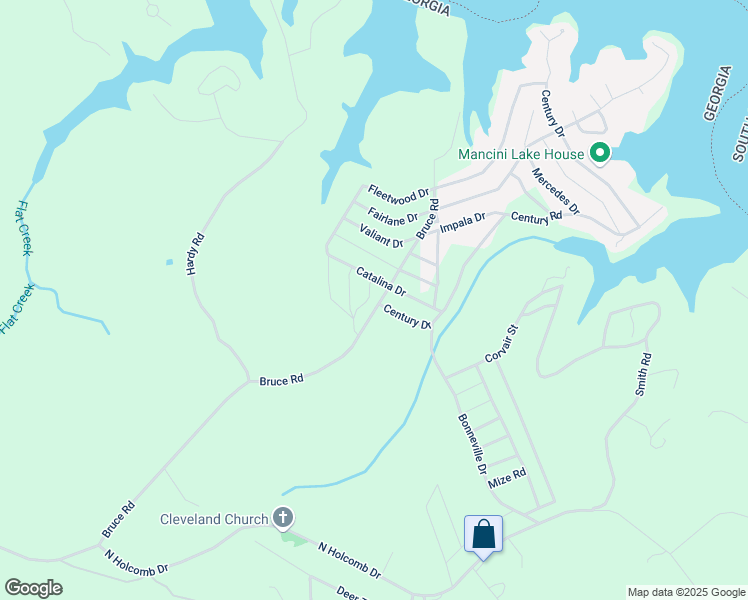 map of restaurants, bars, coffee shops, grocery stores, and more near 1723 Bruce Road in Martin