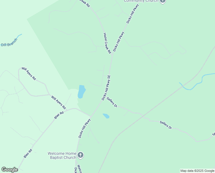 map of restaurants, bars, coffee shops, grocery stores, and more near 4241 Dicks Hill Parkway Southeast in Mount Airy