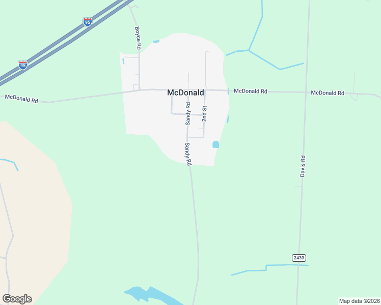 map of restaurants, bars, coffee shops, grocery stores, and more near 297 Sandy Road in Fairmont