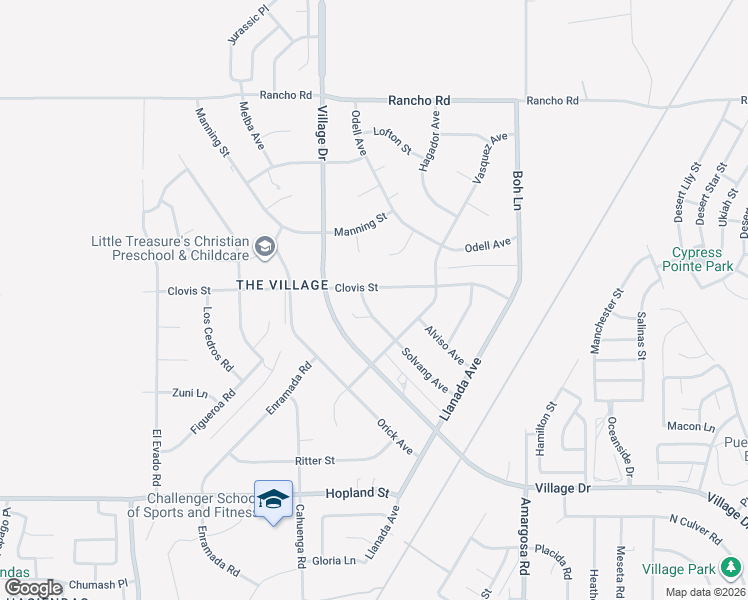 map of restaurants, bars, coffee shops, grocery stores, and more near 16463 Solvang Avenue in Victorville