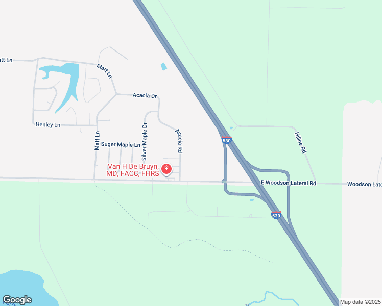 map of restaurants, bars, coffee shops, grocery stores, and more near 21858 Acacia Road in Hensley