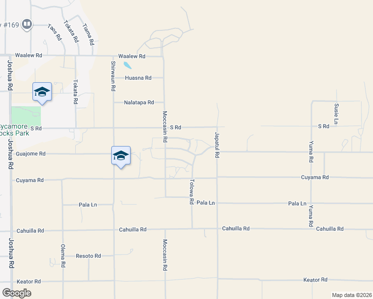 map of restaurants, bars, coffee shops, grocery stores, and more near 23956 Tahquitz Road in Apple Valley