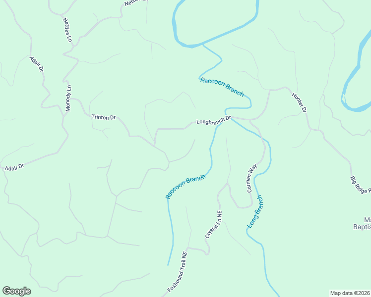map of restaurants, bars, coffee shops, grocery stores, and more near 962 Raccoon Ridge Northeast in Ranger
