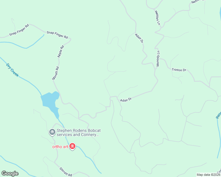 map of restaurants, bars, coffee shops, grocery stores, and more near 26 Adair Drive in Ranger