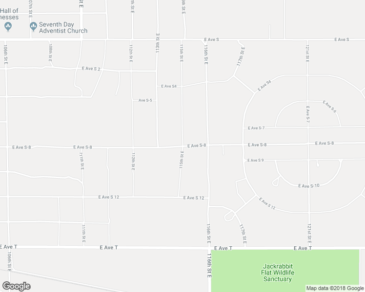 map of restaurants, bars, coffee shops, grocery stores, and more near 115th Street East in Los Angeles County