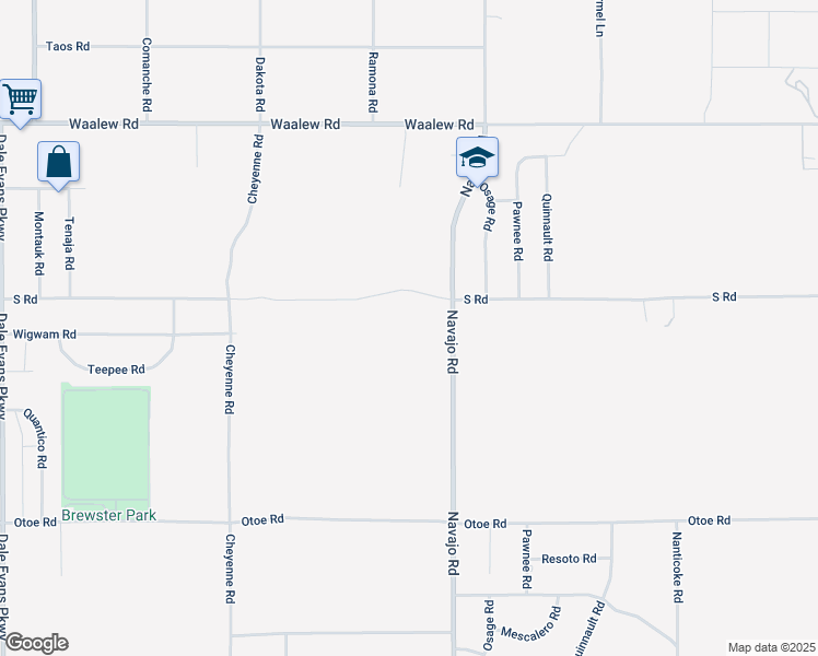 map of restaurants, bars, coffee shops, grocery stores, and more near 21636 South Road in Apple Valley