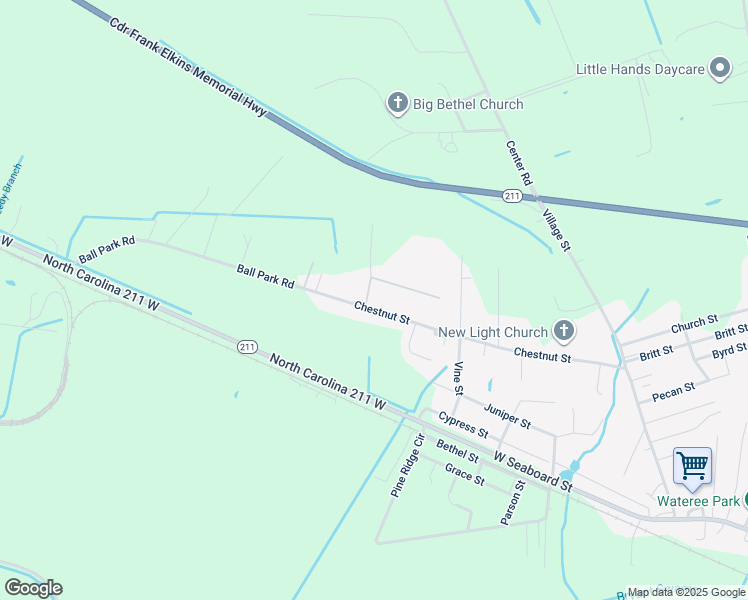 map of restaurants, bars, coffee shops, grocery stores, and more near 757 Ball Park Road in Bladenboro