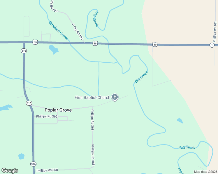 map of restaurants, bars, coffee shops, grocery stores, and more near 729 Phillips Road 358 in Poplar Grove