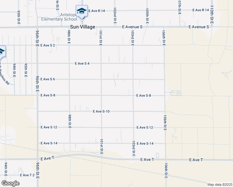 map of restaurants, bars, coffee shops, grocery stores, and more near 10143 East Avenue S-8 in Littlerock