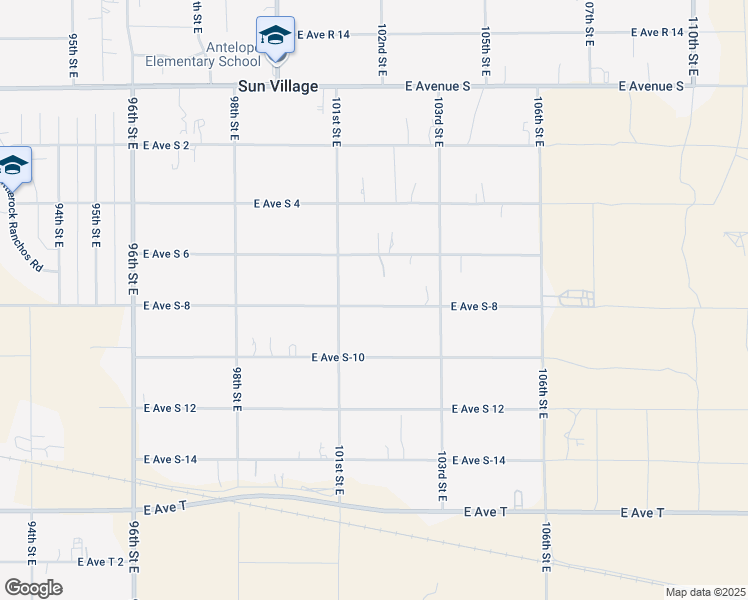 map of restaurants, bars, coffee shops, grocery stores, and more near 10143 East Avenue S-8 in Littlerock