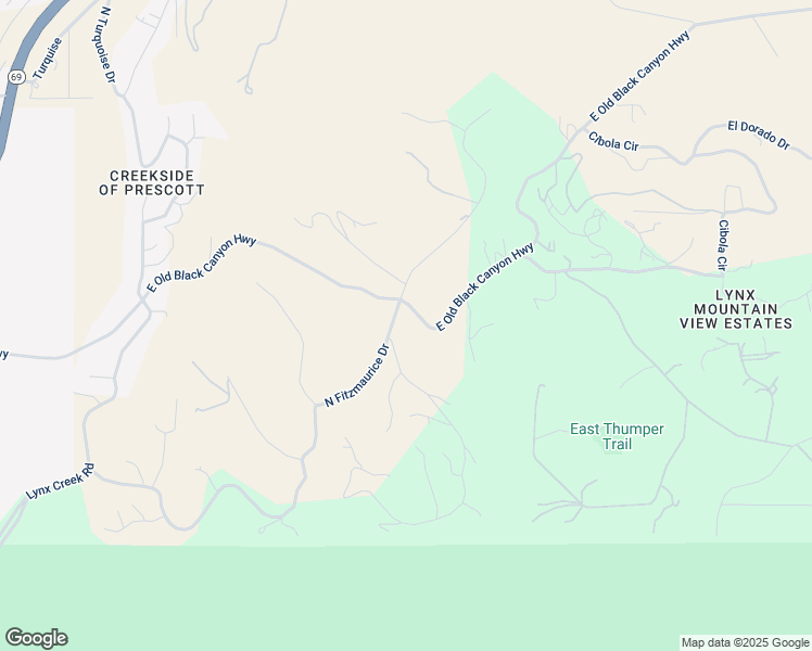 map of restaurants, bars, coffee shops, grocery stores, and more near 525 North Fitzmaurice Drive in Prescott