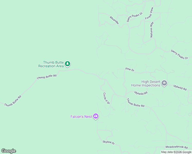 map of restaurants, bars, coffee shops, grocery stores, and more near 2356 Thumb Butte Road in Prescott