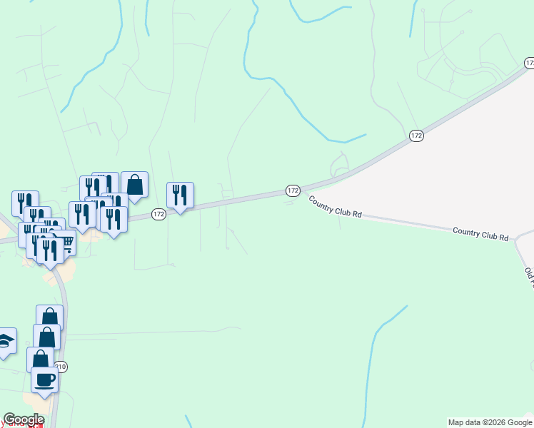 map of restaurants, bars, coffee shops, grocery stores, and more near 2144 Nc Highway 172 in Sneads Ferry