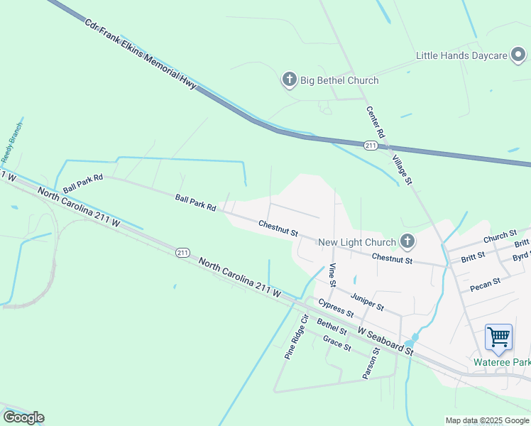 map of restaurants, bars, coffee shops, grocery stores, and more near 731 Ball Park Road in Bladenboro