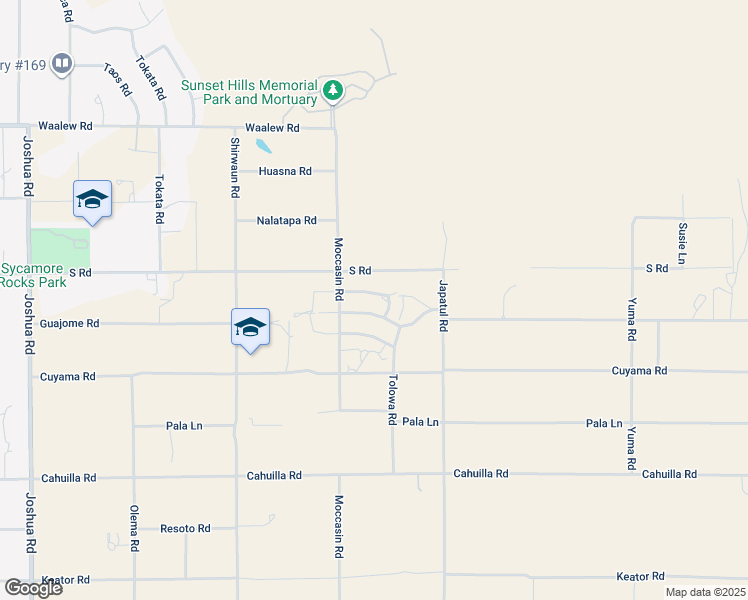 map of restaurants, bars, coffee shops, grocery stores, and more near 23967 Tocaloma Road in Apple Valley