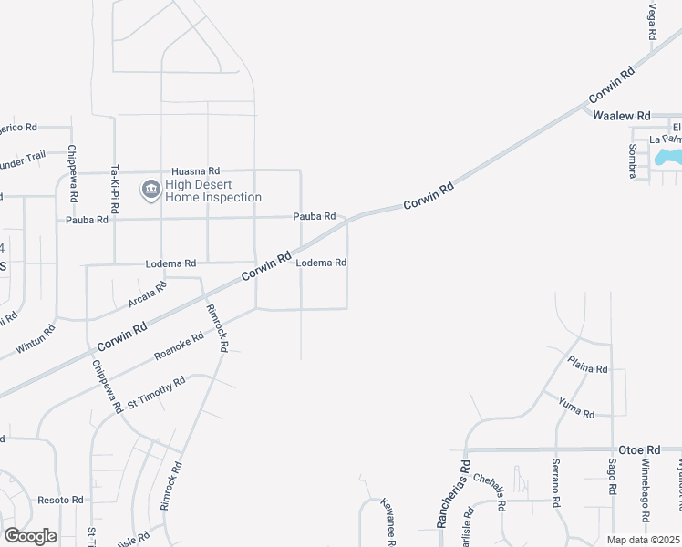 map of restaurants, bars, coffee shops, grocery stores, and more near 19876 Lodema Road in Apple Valley
