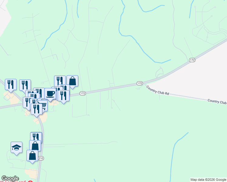 map of restaurants, bars, coffee shops, grocery stores, and more near 2110 1 Arlie Davis Drive in Sneads Ferry