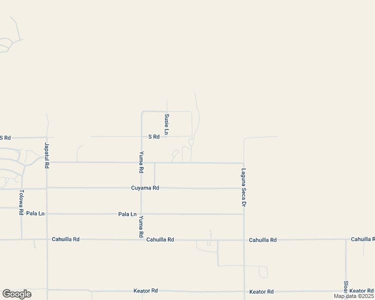 map of restaurants, bars, coffee shops, grocery stores, and more near 24660 Shoshone Road in Apple Valley