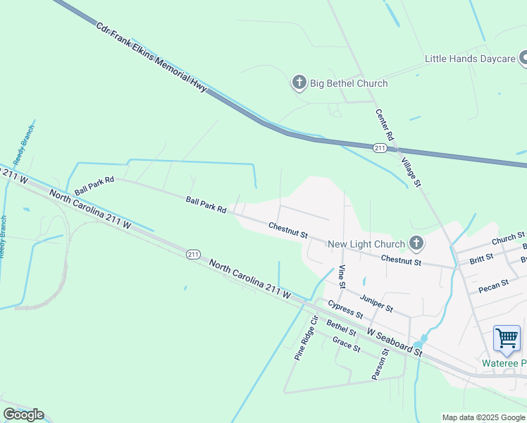 map of restaurants, bars, coffee shops, grocery stores, and more near 689 Ball Park Road in Bladenboro