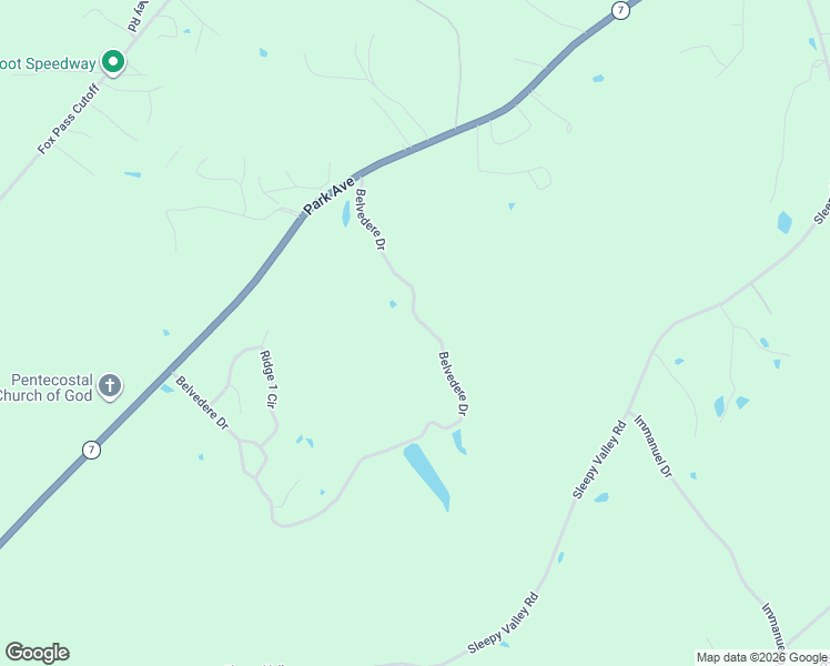 map of restaurants, bars, coffee shops, grocery stores, and more near 575 Belvedere Drive in Hot Springs