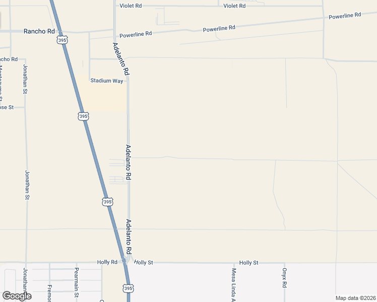 map of restaurants, bars, coffee shops, grocery stores, and more near Cassia Street in Adelanto