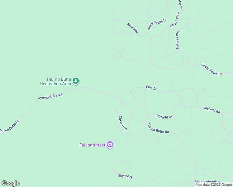 map of restaurants, bars, coffee shops, grocery stores, and more near 2356 Thumb Butte Road in Prescott