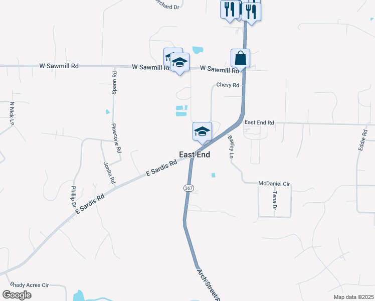 5206 East Sardis Road, Hensley AR Walk Score